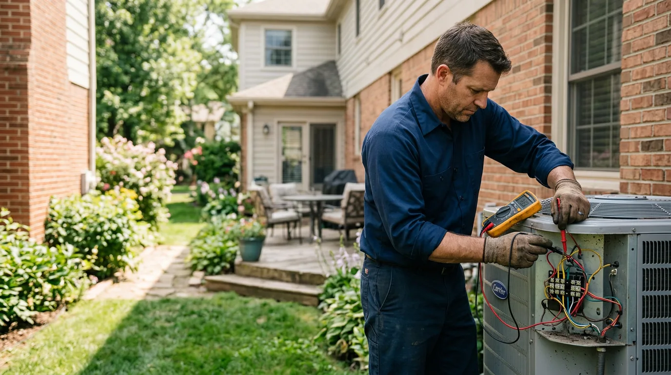 HVAC technician working near Eminence, IN